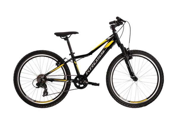 Bicykel Kross Hexagon JR 1.0 2022 black/silver/yellow
