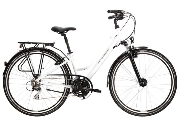 Bicykel Kross Trans 3.0 D 2022, white/grey