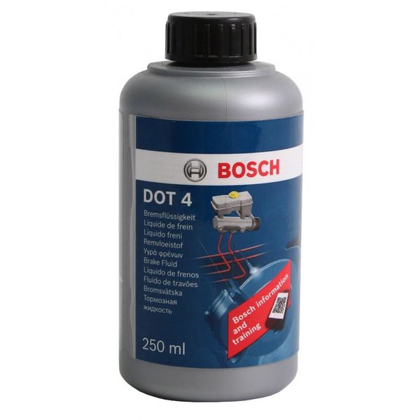 Brzdová kvapalina Bosch - DOT 4, 250 ml