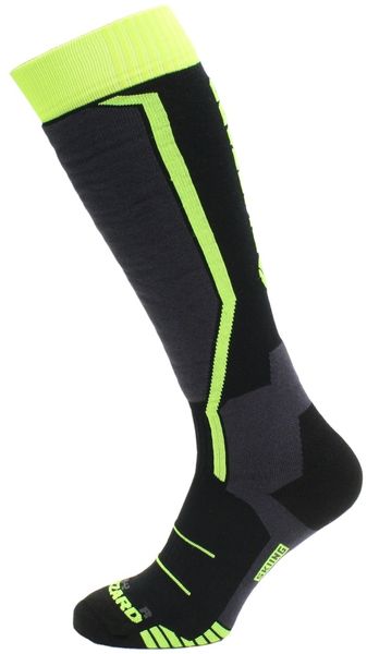 Lyžiarske ponožky Blizzard Allround Junior black/anthracite/signal yellow