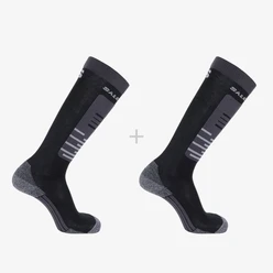 Lyžiarske ponožky Salomon S/ACCESS 2-PACK deep black/ebony/frost gray